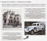<div class=lightGallery-captions><p> Imagen ambulancia y centro de mutua Puerto de Valencia</p><p>Primeras instalaciones sanitarias de la mutua de accidentes de trabajo del Puerto de Valencia y compra de la ambulancia construida bajo la supervisión del traumatólogo Dr. Joaquín Fenollosa</p><h4>Material cedido por 274 - IBERMUTUA</h4><span>1933 y 1935</span></div>