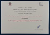 <div class=lightGallery-captions><p>Premio al mejor póster en la XXXV Jornada de la “Societat Catalana de Medicina Física i Rehabilitació”</p><p>Diploma</p><h4>Material cedido por 276 - EGARSAT</h4><span>2025</span></div>